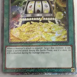 Yugioh! 1x Double or Nothing! RA04-EN156 Platinum Secret Rare 2025 - Image 4