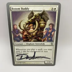 Bosom B Card Signed By Dan Scott Magic The Gathering, Artist Proof - Image 1