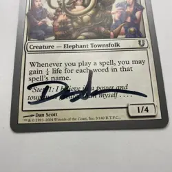 Bosom B Card Signed By Dan Scott Magic The Gathering, Artist Proof - Image 3