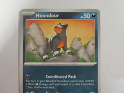 Pokemon TCG Card: HOUNDOUR 131/197 Obsidian Flames & paradox rift nymble card - Image 2