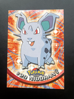 Nidoran F #29 Topps TV Animation Edition Blue Label Pokemon Card LP - Image 1