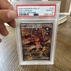 PSA 10 Volcanion ex SAR #124 SV9 Battle Partners Pokemon Card Game Japanese 2025 - Image 1