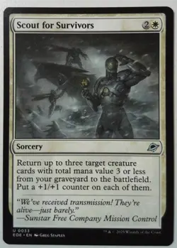 Scout for Survivors *Uncommon* Magic MtG x1 Edge of Eternities - Image 1