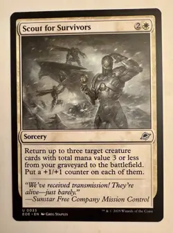 Scout for Survivors *Uncommon* Magic MtG x1 Edge of Eternities - Image 1