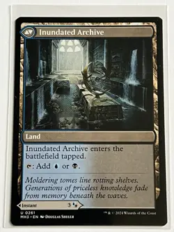Waterlogged Teachings / Inundated Archive 261 MTG MH3 2024 Mint - 9.0 + Non Foil - Image 4
