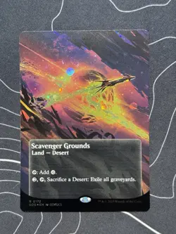 MTG Scavenger Grounds (0172) - Galaxy Foil - Borderless R MTG Edge of Eternities - Image 1