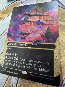 Eldrazi Temple (Borderless - Galaxy Foil) | MTG: EOS - Stellar Sites | IN-HAND - Image 3