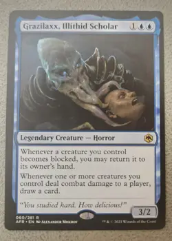 MTG Grazilaxx, Illithid Scholar Adventures in the Forgotten Realms #60 Rare - Image 1