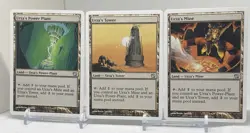 MTG - Set of Urza’s Tower, Power Plant & Mine NM- Lands 327,328,329/350 - 9th Ed - Image 1
