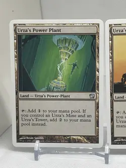 MTG - Set of Urza’s Tower, Power Plant & Mine NM- Lands 327,328,329/350 - 9th Ed - Image 2