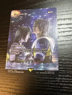 Final Fantasy MTG Magic The Gathering Stay with Me Rhystic Study Non Foil - Image 1