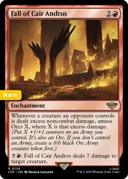 MTG Fall of Cair Andros Lord of the Rings Rare Enchantment NM - Image 1