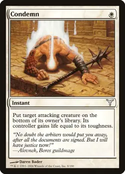 MTG Foil - Condemn - 8 / NM / English - Image 1