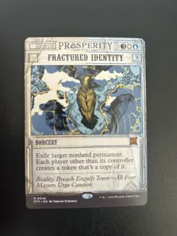 Fractured Identity Mtg Outlaws of Thunder Junction Breaking News Regular Rare 45 - Image 1