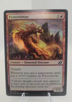 Pyroceratops 130/274 Foil MTG Ikoria: Lair of Behemoths NM Magic - Image 1