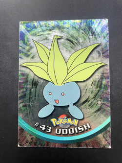 Pokemon 1999 Vintage Topps #43 Oddish Shiny Foil 1st Print Blue Label LP - Image 1