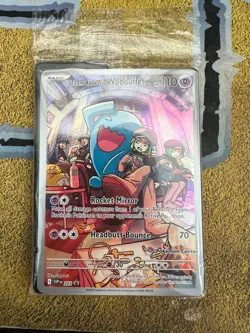 Pokemon SEALED Team Rocket's Wobbuffet SVP 203 POKEMON CENTER ETB Promo!! - Image 1