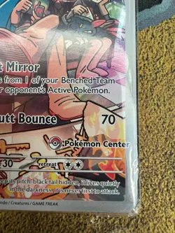 Pokemon SEALED Team Rocket's Wobbuffet SVP 203 POKEMON CENTER ETB Promo!! - Image 2