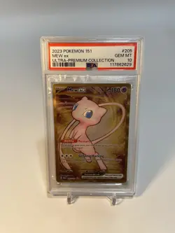 2023 Pokemon 151 Ultra-Premium Collection Mew Ex #205 Metal PSA 10 Gem Mint - Image 1