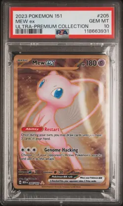 2023 Pokemon 151 Ultra-Premium Collection Mew Ex #205 Metal PSA 10 Gem Mint - Image 1