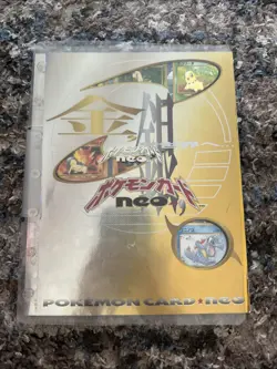 Pokemon Cards Japanese Neo Genesis Premium File Folder #1 - Sealed with 9 Cards - Image 1