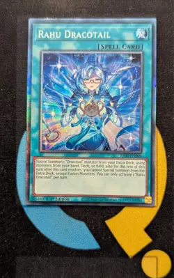 JUSH-EN009 Rahu Dracotail Collector's Rare 1st Ed YuGiOh - Image 1