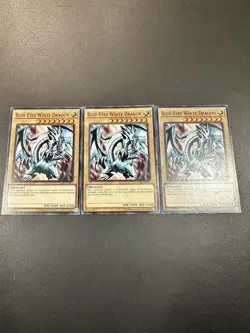 Blue-Eyes White Dragon (LOB art) - LDK2-ENK01 X 3 -Unlimited Near Mint YUGIOH - Image 1