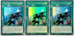 3 x MP18-EN016 True Draco Heritage - Ultra Rare 1st Edition Near Mint YuGiOh - Image 1