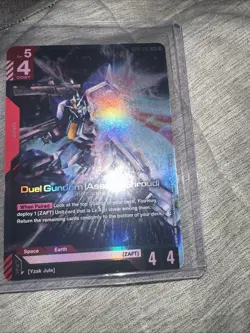 GUNDAM CARD GAME DUEL GUNDAM (ASSAULT SHROUD) GD01-045 LR FOIL ENGLISH NEWTYPE - Image 2