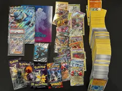 Pokemon TCG Lot, 500+ Cards, Graded Card, Packs, Jumbo Etc - Great gift!! - Image 1