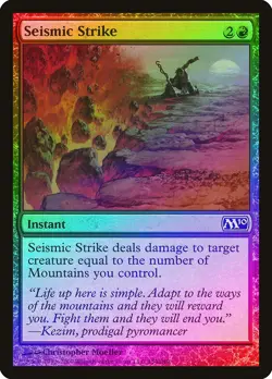 Seismic Strike FOIL Magic 2010 / M10 NM Red Common MAGIC MTG CARD ABUGames - Image 1