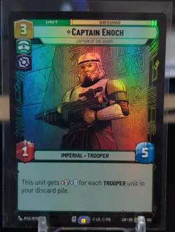 Star Wars Unlimited LotF Foil Card LOF585 Captain Enoch - Image 1
