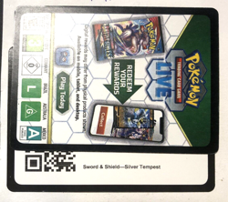 Pokemon TCG Online Code Card Sword & Shield Silver Tempest UNUSED EBAY MESSAGED - Image 1