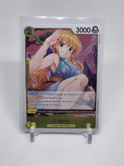 One Piece Card Game O-Nami OP06-101 Rare Foil English Edition T7 - Image 1