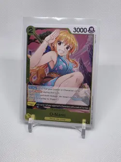One Piece Card Game O-Nami OP06-101 Rare Foil English Edition T7 - Image 2