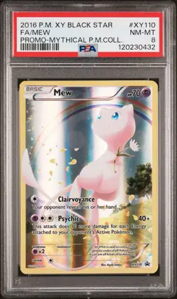 Mew XY110 Holo Black Star Promo Card 2016 - Image 1