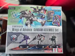SEALED Gundam Card Game Starter Deck Assemble Set Wings of Advance ST02A TCG - Image 1