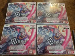 4x Boxes GUNDAM CARD GAME: Newtype Rising Booster Box GD01 BANDAI English - Image 1