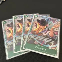 One Piece Card Game Cavendish EB01-012 x4 PROXY/CUSTOM PLAY SET - Image 1