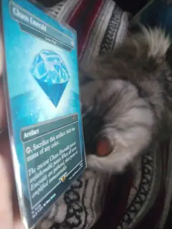 Magic the gathering sonic Secret Lair Chaos Emerald foil blue Cyan 7036 - Image 2