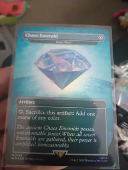 Magic the gathering sonic Secret Lair Chaos Emerald foil blue Cyan 7036 - Image 4