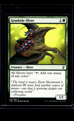2020 MTG Magic The Gathering TSR Time Spiral Remastered #205 Gemhide Sliver - Image 1