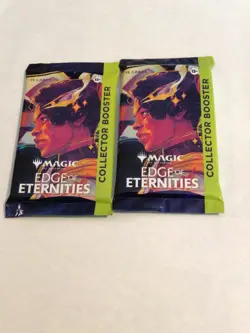 (2) MTG Factory Sealed Edge of Eternities Collector Booster Packs English - Image 1