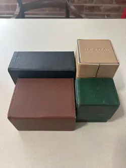 Magic the Gathering Deck Boxes Token boxes *Used* Leather MTG - Image 1