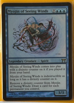 MTG Myojin of Seeing Winds - Foil, LP+ (Almost NM) Champions of Kamigawa - Image 1