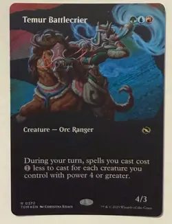 Temur Battlecrier Borderless Foil - Tarkir: Dragonstorm: MTG - Image 1