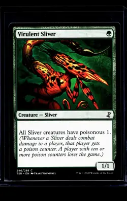 2020 MTG Magic The Gathering TSR Time Spiral Remastered #246 Virulent Sliver - Image 1