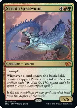 Sarinth Greatwurm - 220 / English / Near Mint MTG - Image 1