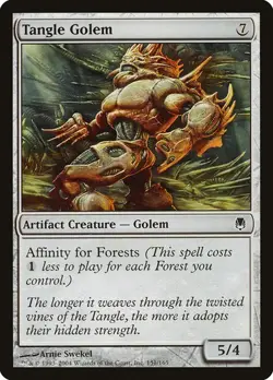 Tangle Golem NM/M Darksteel Artifact Creature Magic MTG English Regular Common - Image 1