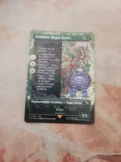 Summon: Magus Sisters Borderless Foil Commander Final Fantasy MTG NM - Image 1